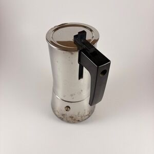 Vintage Bialetti Crusinallo Stainless Steel Stovetop Espresso Pot Made in Italy